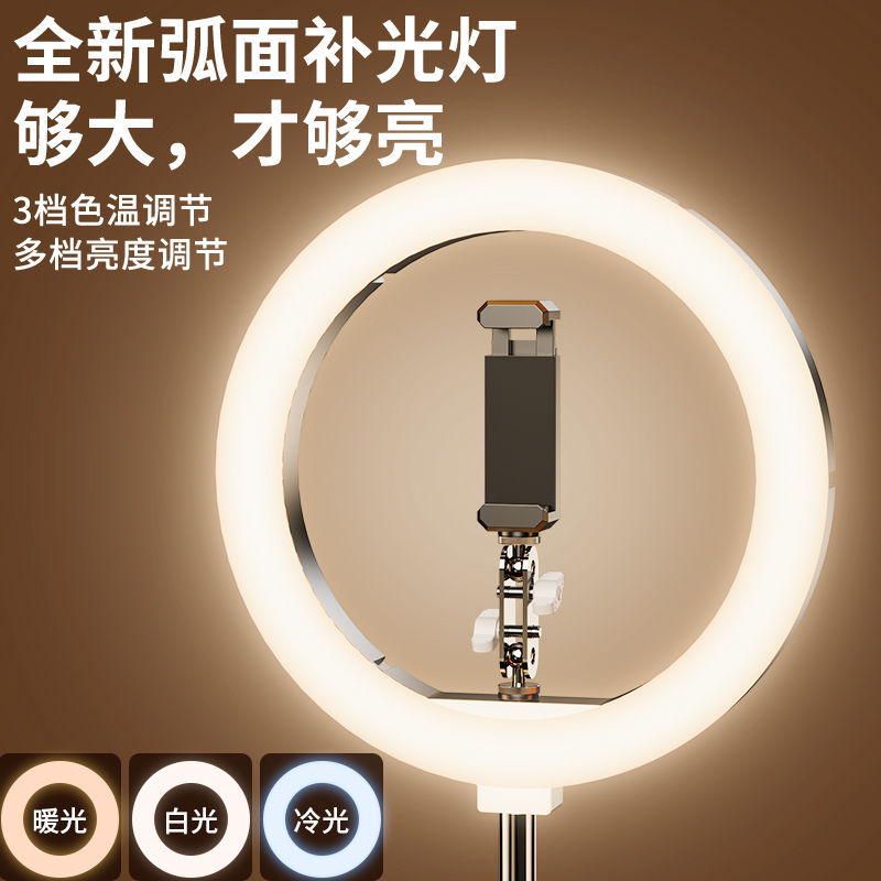 Professional Overhead Phone Stand, New Model for Live Streaming with Fill Light, Desktop Shooting, Live Streaming Clip Recording, Video Vlog, Book Shooting - Image 2