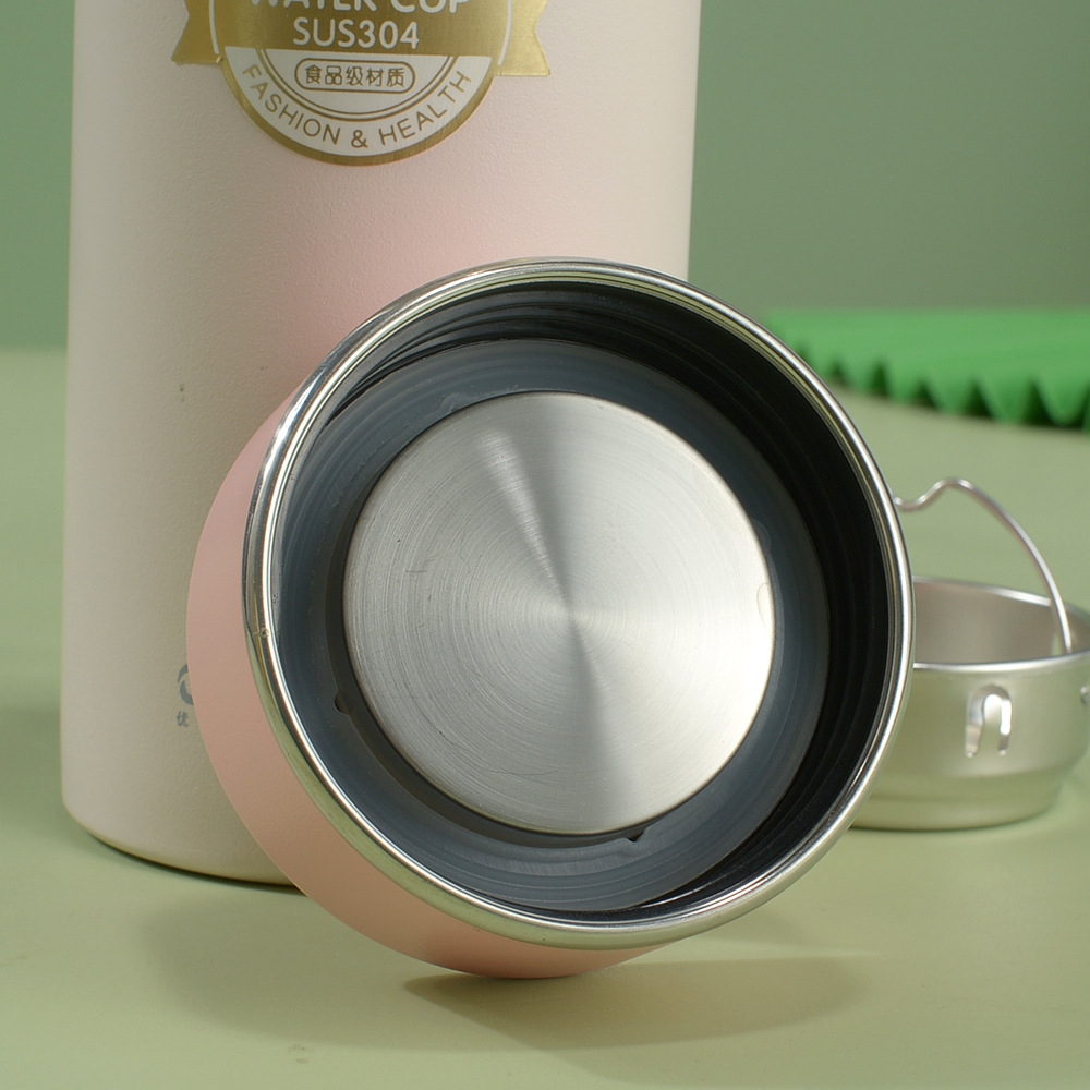 Thermos Cup for Women 304 Stainless Steel Large Capacity High-Looking Kidsren's Water Cup Colorful Thermos Cup - Image 4