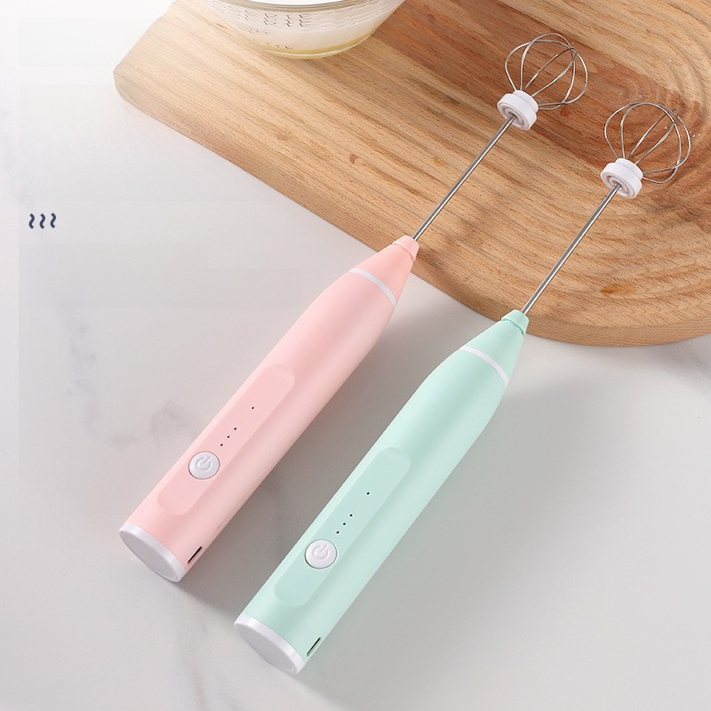 Electric Egg Beater, Coffee Stirrer, Milk Frother, Foam Maker, Stirring Stick, Household Frother with Three-Speed Adjustment - Image 2