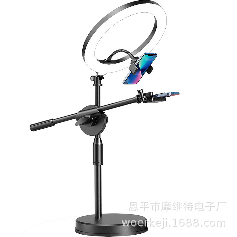 Overhead Universal Desktop Phone Stand with Live Streaming Lighting, Fill Light, and Dedicated Live Streaming Light for Video Shooting - Image 2