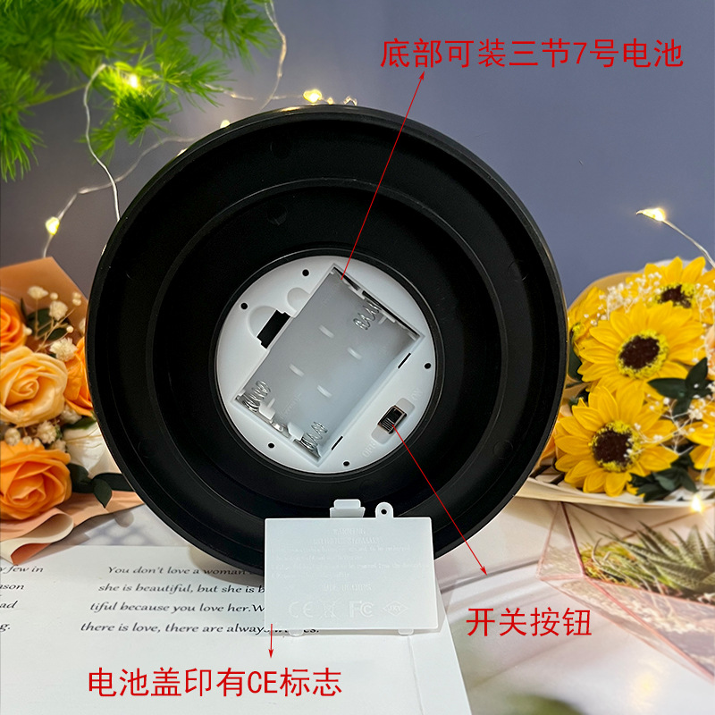 Eternal Rose Soap Flower Glass Dome - Image 2